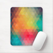 Phantastische coole trendfarbene Dreiecke Mousepad (Mit Mouse)