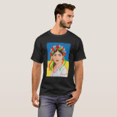 Phantastische Coole ukrainische Girl Art Ukraine T-Shirt (Vorne ganz)