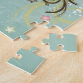 Phantastische coole Wirbel dots Blätter Spritzer B Puzzle (Seite)