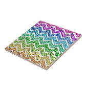 Phantastische coole Zickzack Zackenbogenform Fliese (Seite)