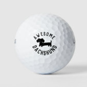Phantastische Dackel Markenbezeichnung Golfer Dack Golfball (Vorderseite)