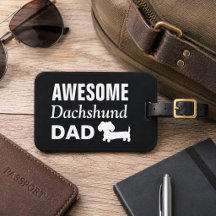 Phantastische Dackel Vater Vatertag Gepäcktasche T