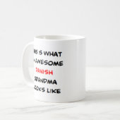 phantastische dänische Oma Kaffeetasse (Vorderseite Links)