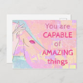 Phantastische Dinge motivieren Abstrakte Kunst Postkarte (Vorne/Hinten)