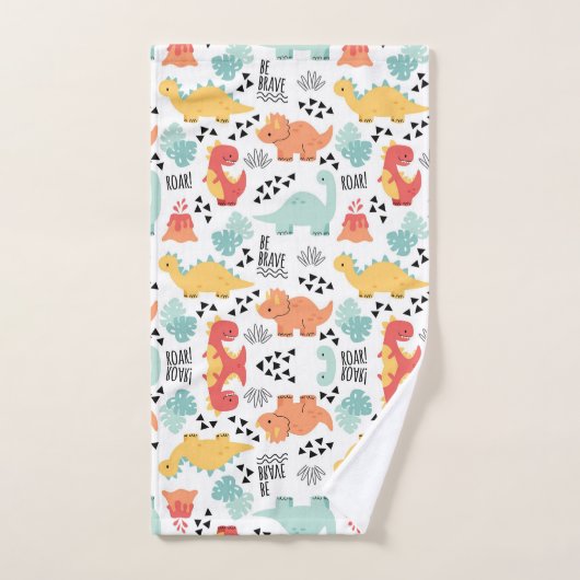 Phantastische Dinosaurier Badhandtuch Set (Handtuch)