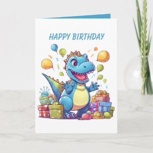 Phantastische Dinosaurier-Party Karte