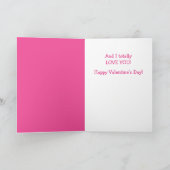 Phantastische Ehefrau Niedlich Kitty Valentine Feiertagskarte (Innenseite)