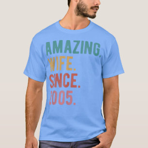 Phantastische Ehefrau seit 17. Hochzeitstag 2005 T-Shirt
