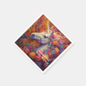 Phantastische Einhorn-Kinderdusche Serviette (Ecke)