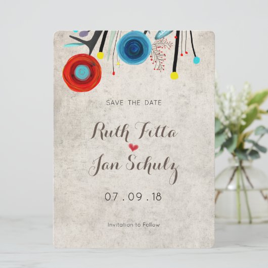 Phantastische Einladung zur Hochzeit Rupydetequila (Stehend Vorderseite)