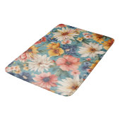 Phantastische elegante sanfte Sommer-Blume Badematte (Schrägansicht)