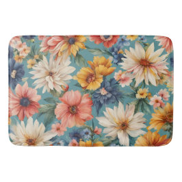 Phantastische elegante sanfte Sommer-Blume Badematte