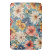 Phantastische elegante sanfte Sommer-Blume Badematte (Vorderseite Vertikal)