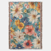 Phantastische elegante sanfte Sommer-Blume Decke (Vorderseite Vertikal)