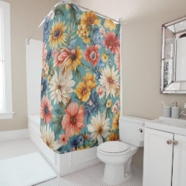 Phantastische elegante sanfte Sommer-Blume Duschvorhang