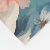 Phantastische elegante sanfte Sommer-Blume Fleecedecke (Ecke)