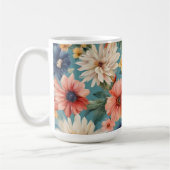 Phantastische elegante sanfte Sommer-Blume Kaffeetasse (Links)