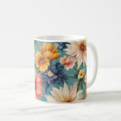 Phantastische elegante sanfte Sommer-Blume Kaffeetasse (VorderseiteRechts)