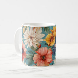 Phantastische elegante sanfte Sommer-Blume Kaffeetasse