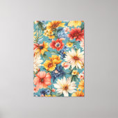 Phantastische elegante sanfte Sommer-Blume Leinwanddruck (Vorderseite)