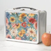 Phantastische elegante sanfte Sommer-Blume Metall Brotdose (Beispiel)