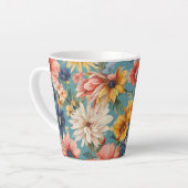 Phantastische elegante sanfte Sommer-Blume Milchtasse (Linke Ecke)