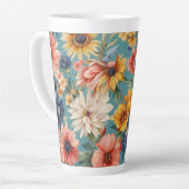 Phantastische elegante sanfte Sommer-Blume Milchtasse (Linke Ecke)
