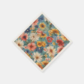 Phantastische elegante sanfte Sommer-Blume Serviette (Ecke)