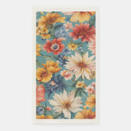 Phantastische elegante sanfte Sommer-Blume Serviette