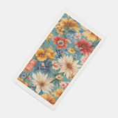 Phantastische elegante sanfte Sommer-Blume Serviette (Ecke)