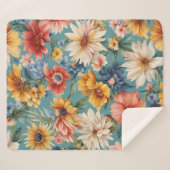 Phantastische elegante sanfte Sommer-Blume Sherpadecke (Vorderseite (Horizontal))