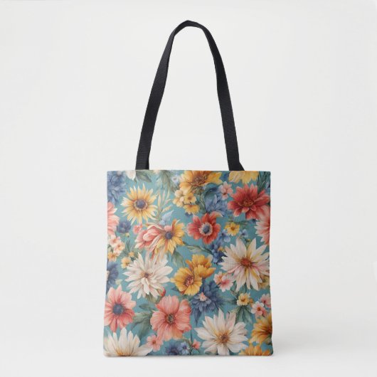 Phantastische elegante sanfte Sommer-Blume Tasche (Vorderseite)