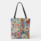 Phantastische elegante sanfte Sommer-Blume Tasche (Rückseite)
