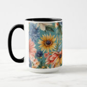 Phantastische elegante sanfte Sommer-Blume Tasse (Links)