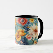 Phantastische elegante sanfte Sommer-Blume Tasse (VorderseiteRechts)