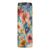 Phantastische elegante sanfte Sommer-Blume Thermosbecher (Rückseite)