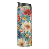 Phantastische elegante sanfte Sommer-Blume Thermosbecher (Nach rechts gedreht)