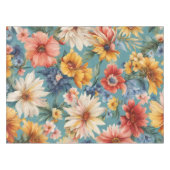 Phantastische elegante sanfte Sommer-Blume Tischdecke (Vorderseite (Horizontal))