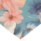 Phantastische elegante sanfte Sommer-Blume Tischdecke (Schrägansicht)