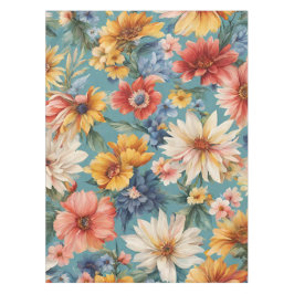 Phantastische elegante sanfte Sommer-Blume Tischdecke