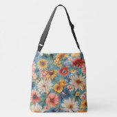 Phantastische elegante sanfte Sommer-Blume Tragetaschen Mit Langen Trägern (Rückseite)