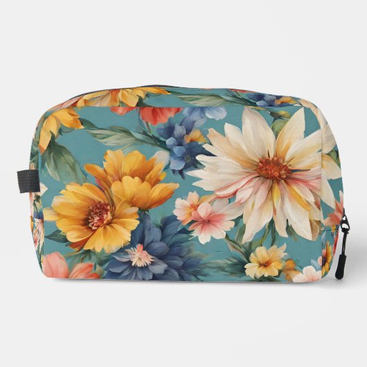 Phantastische elegante sanfte Sommer-Blume Waschbeutel (Vorderseite)