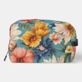 Phantastische elegante sanfte Sommer-Blume Waschbeutel (Rückseite)