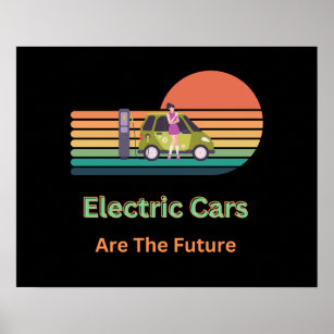 Phantastische Elektroautos sind die Zukunft Poster