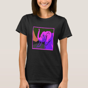 Phantastische Elephant Vapor Wave Designs vorhande T-Shirt