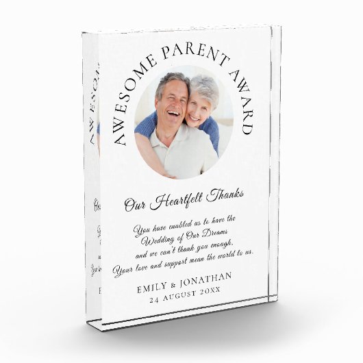 Phantastische Eltern dank neugeborener Hochzeit Fotoblock (Links)