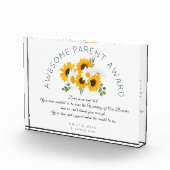 Phantastische Eltern Preis Sonnenblumen Hochzeit V Fotoblock (Rechts)