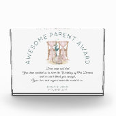 Phantastische Elternprämierungsstühle Vielen Dank Fotoblock (Vorderseite)