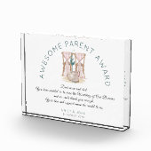 Phantastische Elternprämierungsstühle Vielen Dank Fotoblock (Rechts)