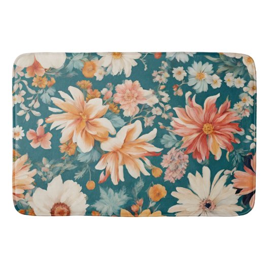 Phantastische empfindliche Blume Badematte (Vorderseite)